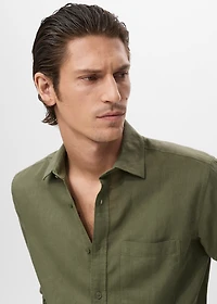 Pocket linen shirt