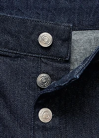 Low-rise straight-leg jeans with buttons