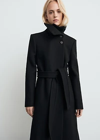 Manteco wool coat with belt