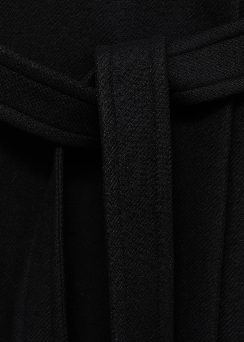 Manteco wool coat with belt