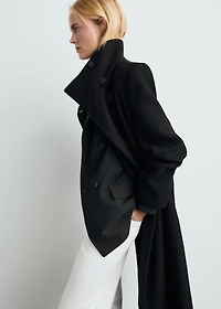 Manteco wool coat with belt