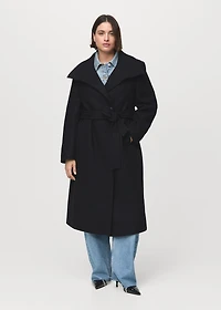 Manteco wool coat with belt