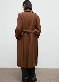 Manteco wool coat with belt