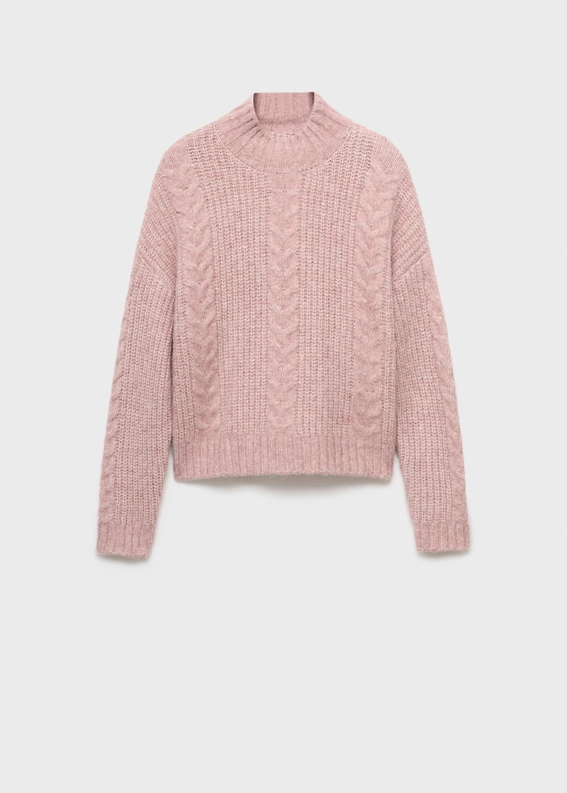 Textured knit sweater