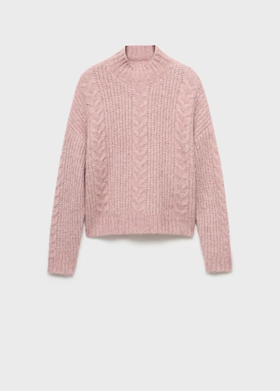 Textured knit sweater