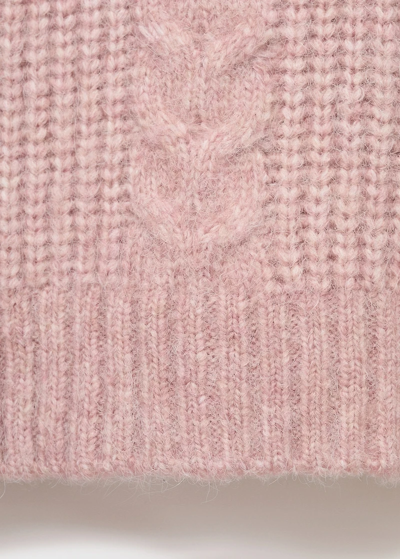 Textured knit sweater