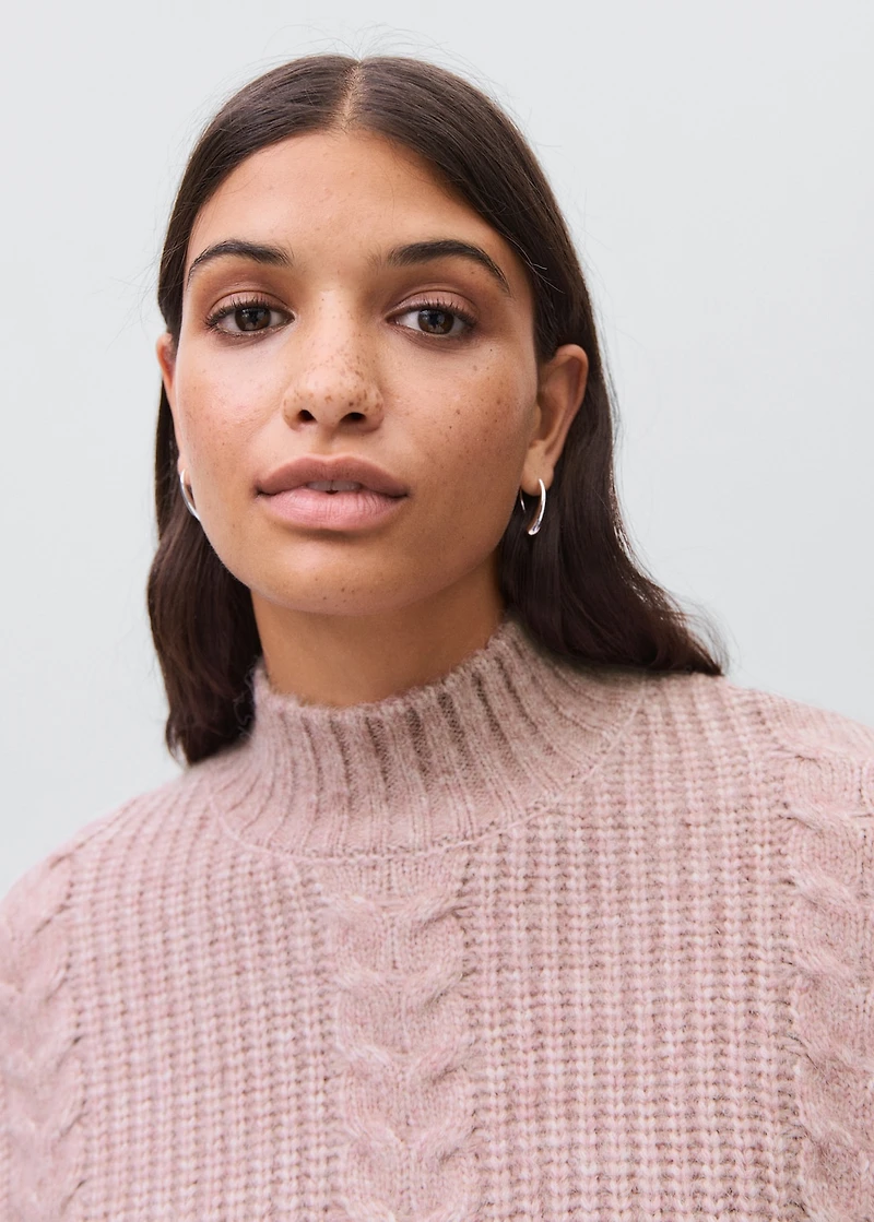 Textured knit sweater