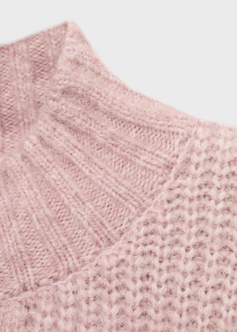 Textured knit sweater