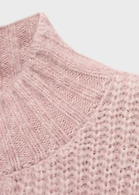 Textured knit sweater
