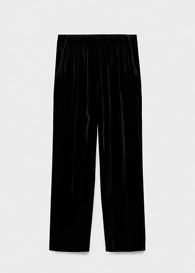 Silk velvet pants