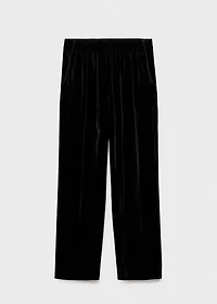 Silk velvet pants