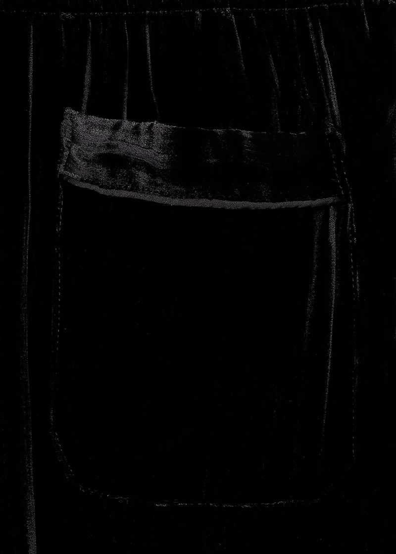 Silk velvet pants