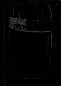 Silk velvet pants