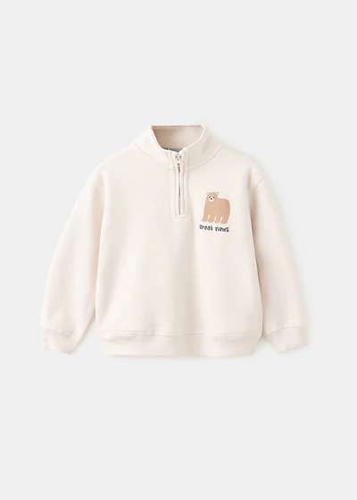 Bear print sweatshirt