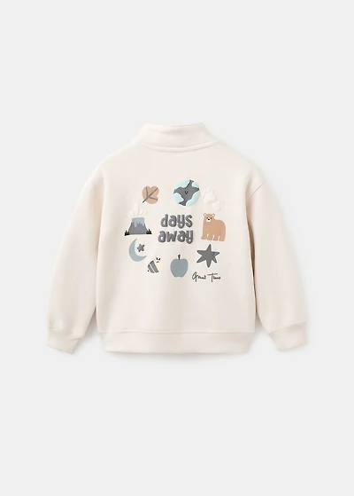 Bear print sweatshirt