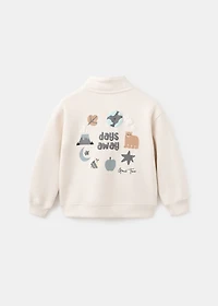 Bear print sweatshirt