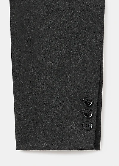 Double-breasted suit blazer