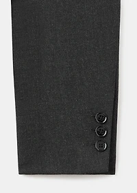 Double-breasted suit blazer