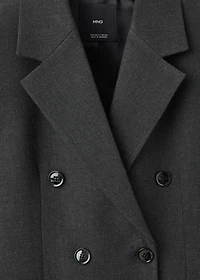 Double-breasted suit blazer