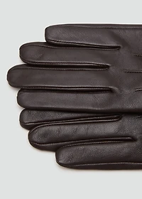 Combined leather glove
