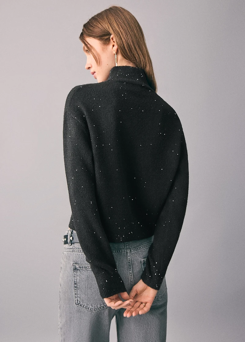 Knit paillette sweater