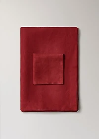 Jacquard linen floral-print tablecloth for 8 to 10 diners