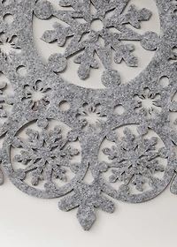 Felt snowflake placemat
