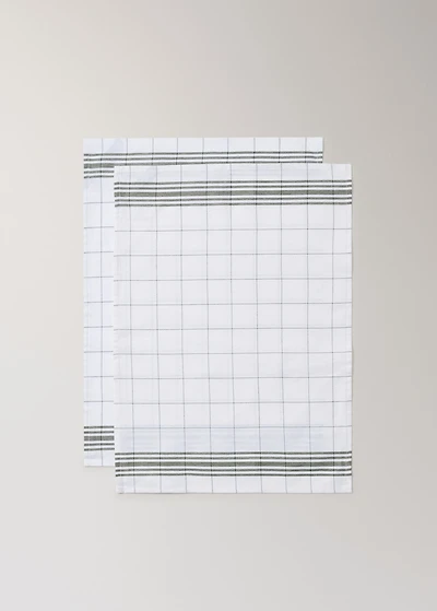 Check tea towels