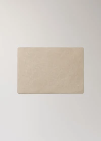 Metallic faux-leather rectangular placemats