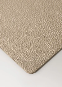 Metallic faux-leather rectangular placemats