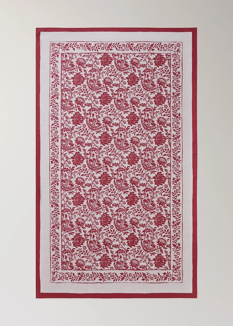 Cotton twill tablecloth for 2 to 4 diners