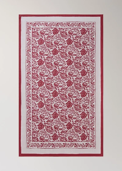 Cotton twill tablecloth for 6 to 8 diners