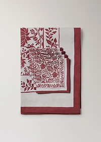 Cotton twill tablecloth for 8 to 10 diners