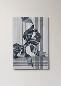 Cotton tablecloth with bow pattern for to 8 diners