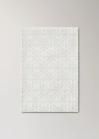 Tablecloth with Christmas snowflake printed motif for to 8 diners