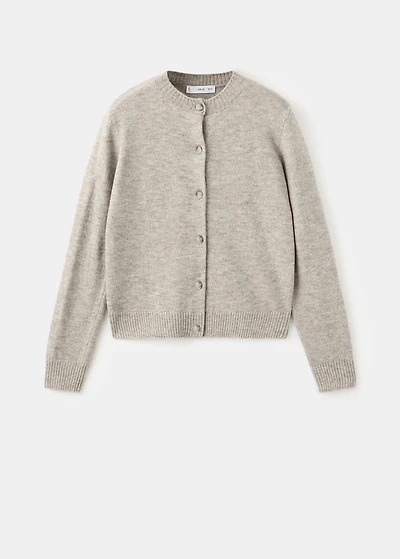 Knitted button cardigan