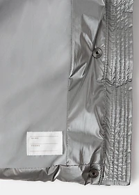 Metallic puffer jacket