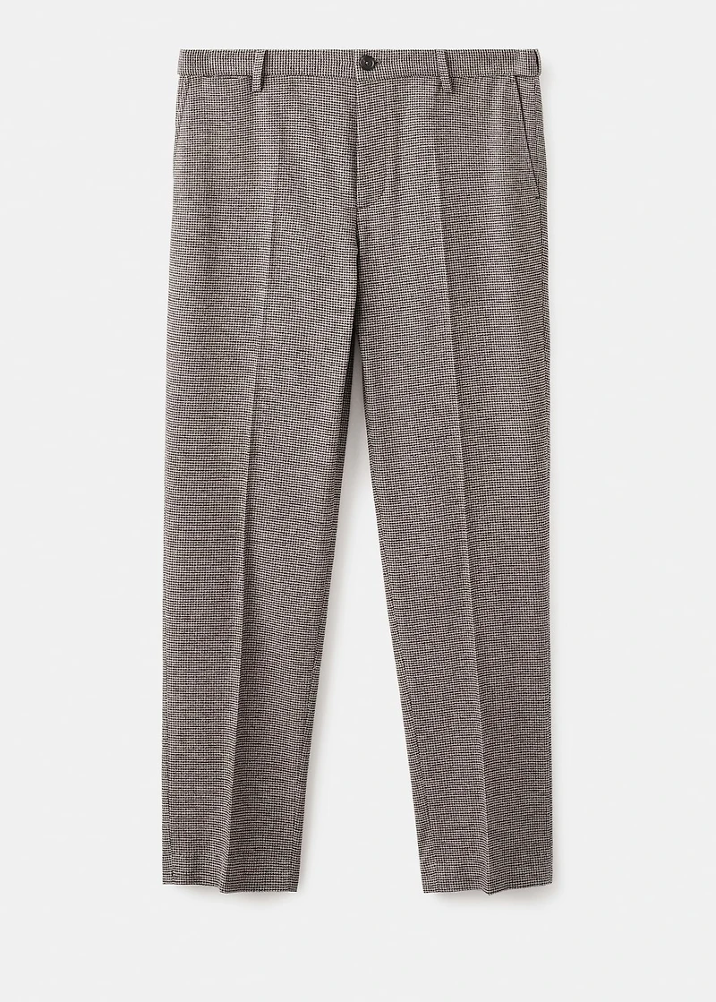 Slim-fit flannel pants