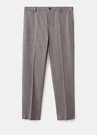 Slim-fit flannel pants