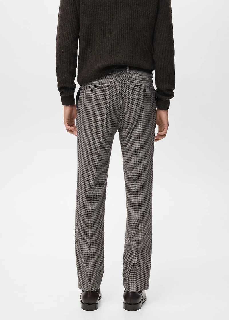 Slim-fit flannel pants