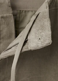 Corduroy slim-fit pants