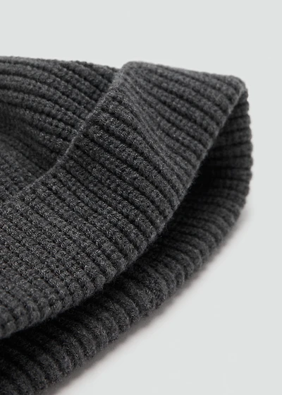 Rib-knit cap