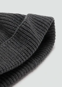 Rib-knit cap