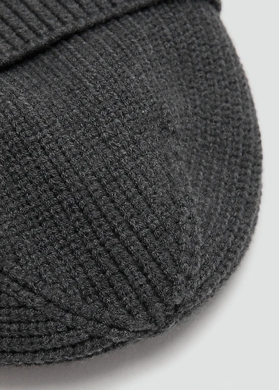 Rib-knit cap