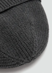 Rib-knit cap