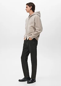 Corduroy hooded sweatshirt