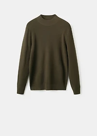 Structured perkins-neck sweater