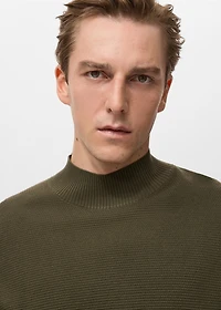 Structured perkins-neck sweater