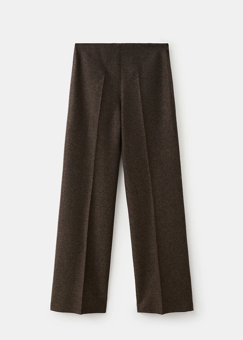 Speckled wool trousers