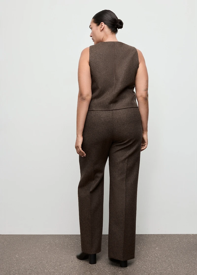 Speckled wool trousers